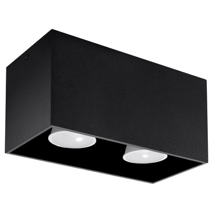 QUAD plafondlamp zwart