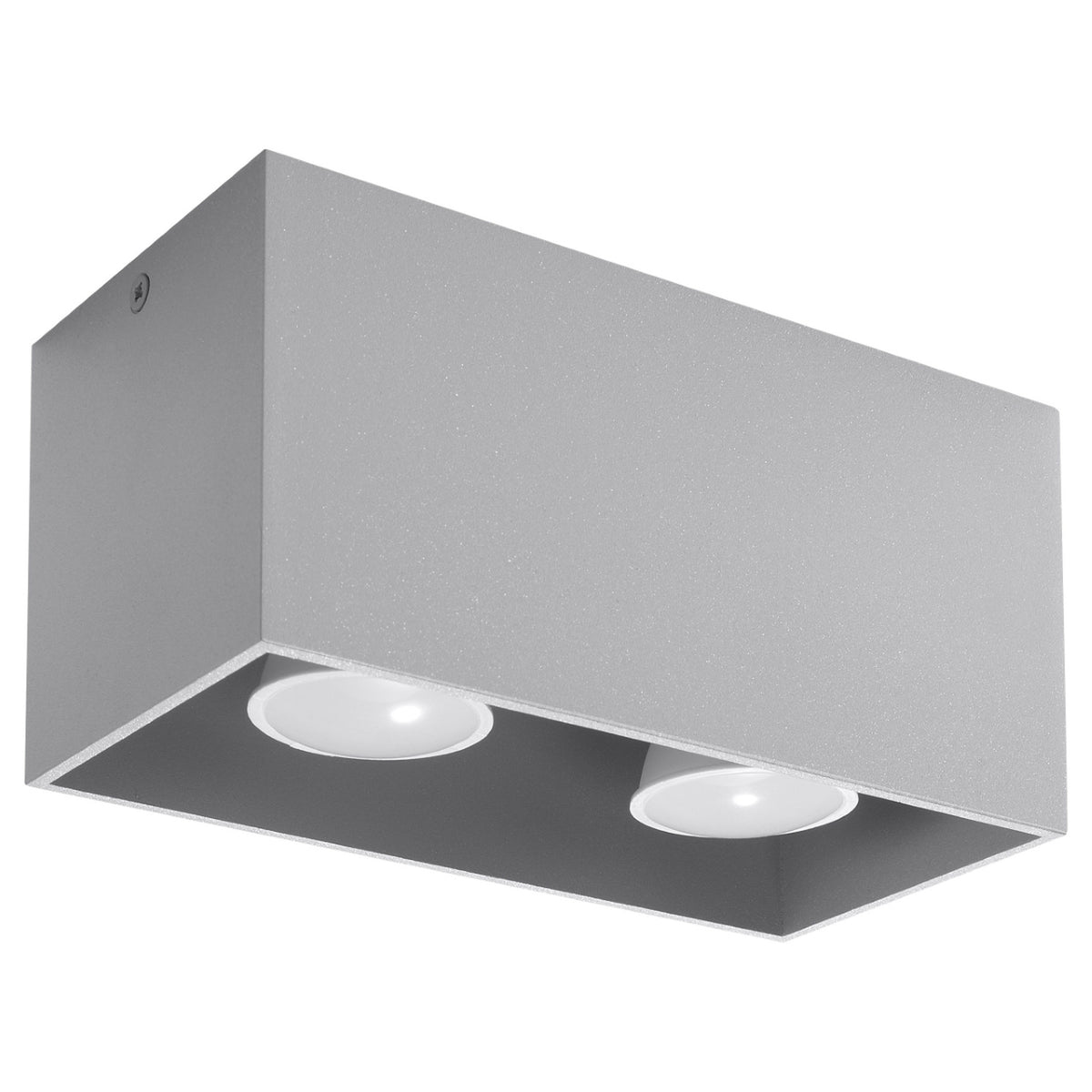 QUAD plafondlamp grijs