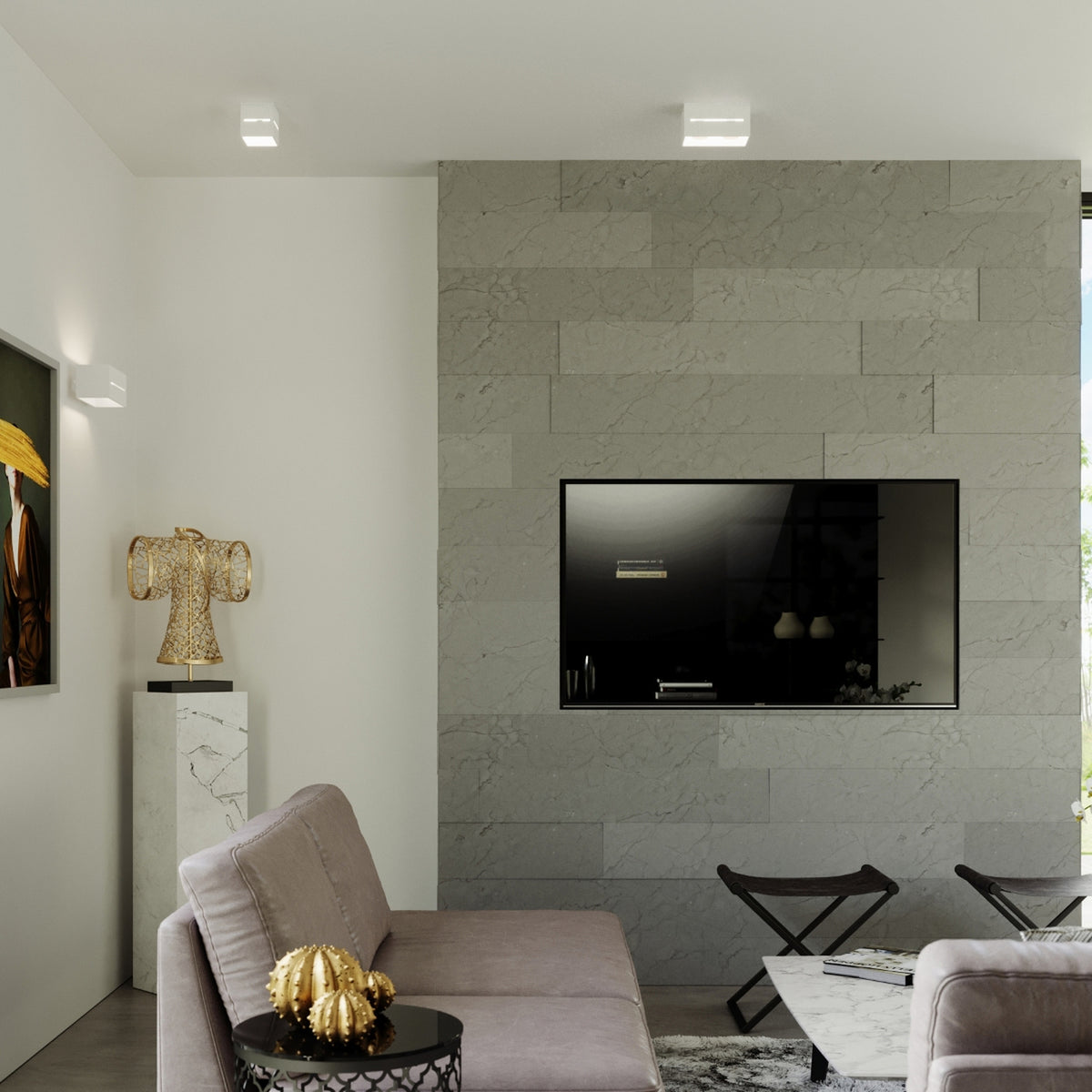 LOBO 2 plafondlamp wit