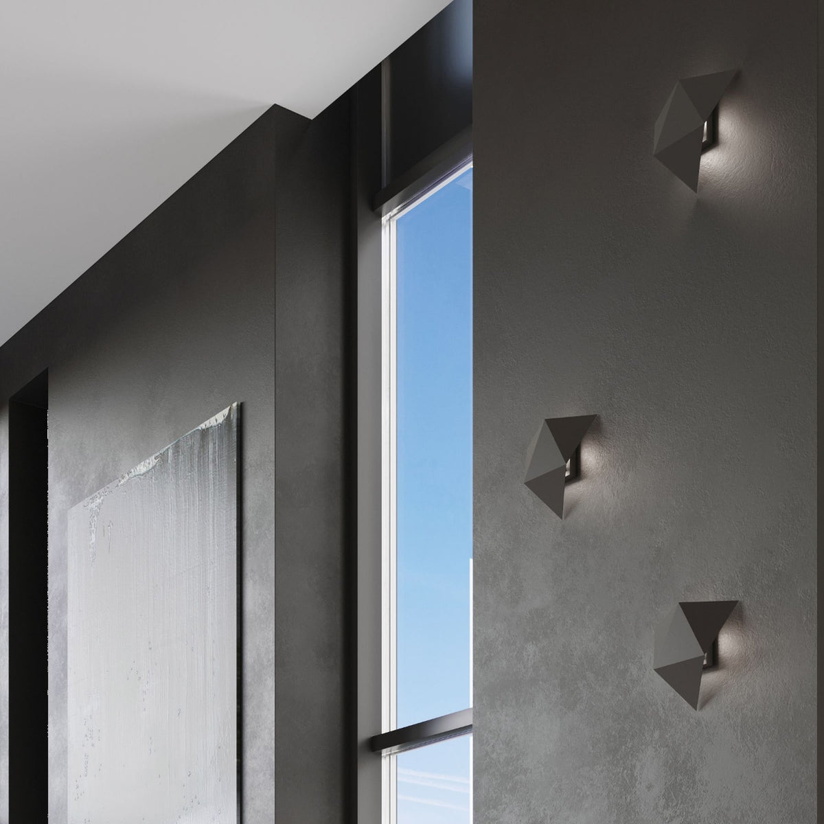 SOLIDO wandlamp in zwart