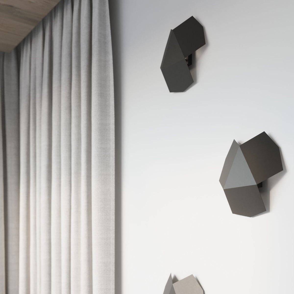 TRE wandlamp in zwart