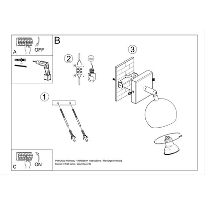 OCULARE wandlamp in wit