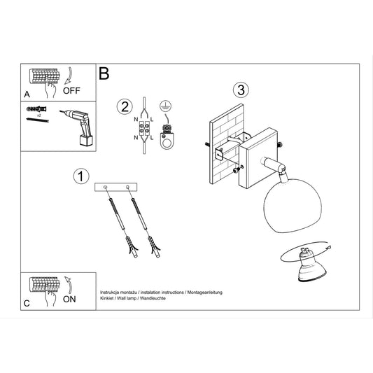OCULARE wandlamp in wit