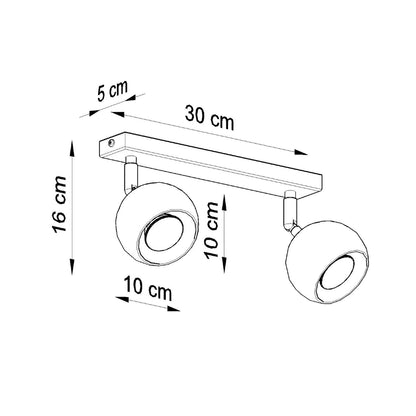 OCULARE 2 plafondlamp wit