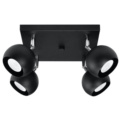 OCULARE 4 plafondlamp zwart