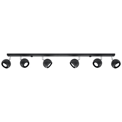 OCULARE 6L plafondlamp zwart