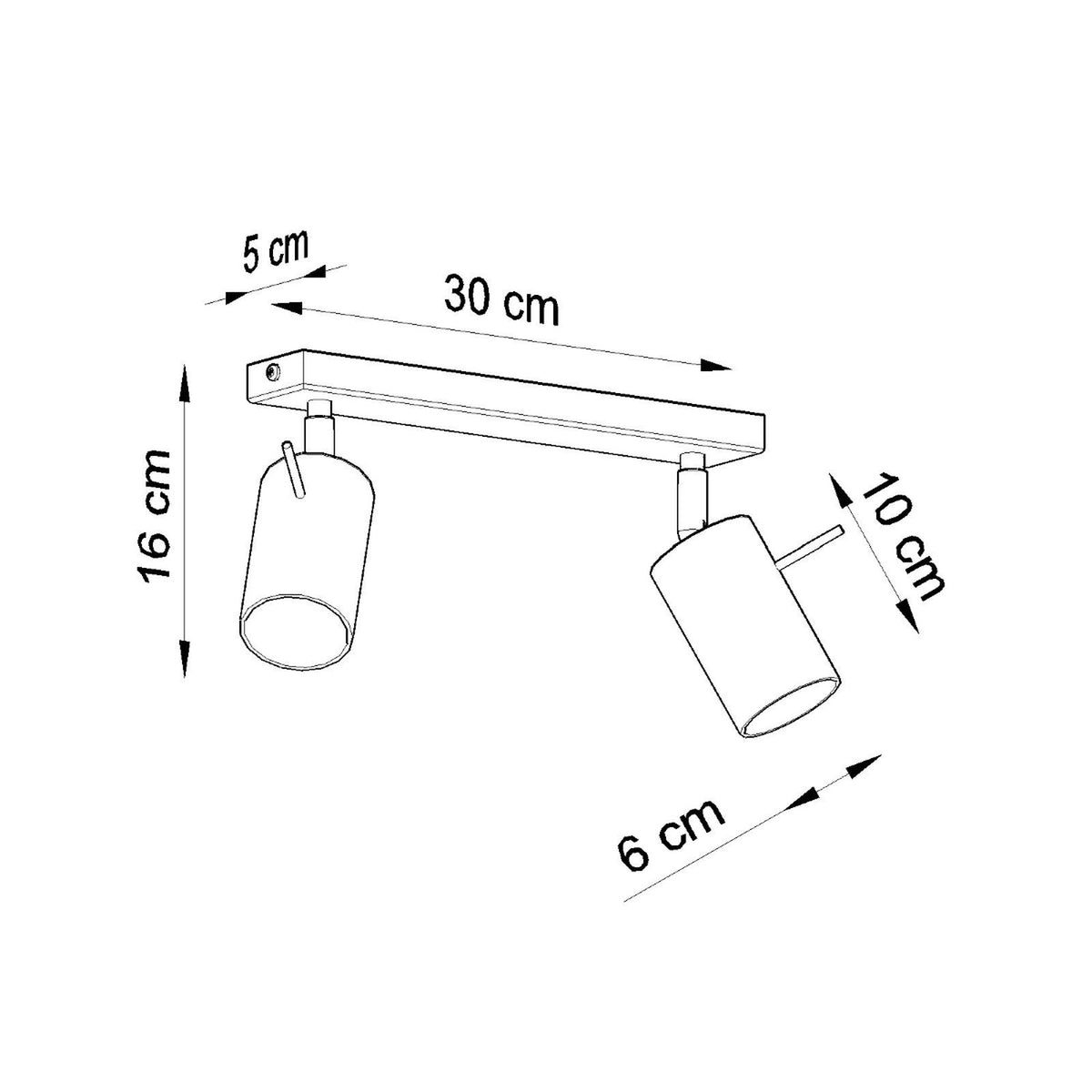 RING 2 plafondlamp grijs