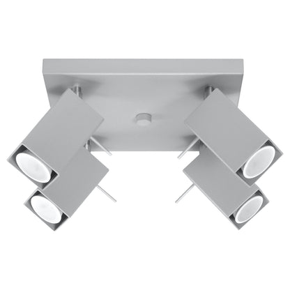 MERIDA 4 plafondlamp grijs