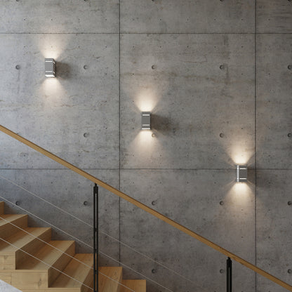 BLOCCO wandlamp grijs