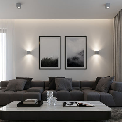 QUAD wandlamp in beton