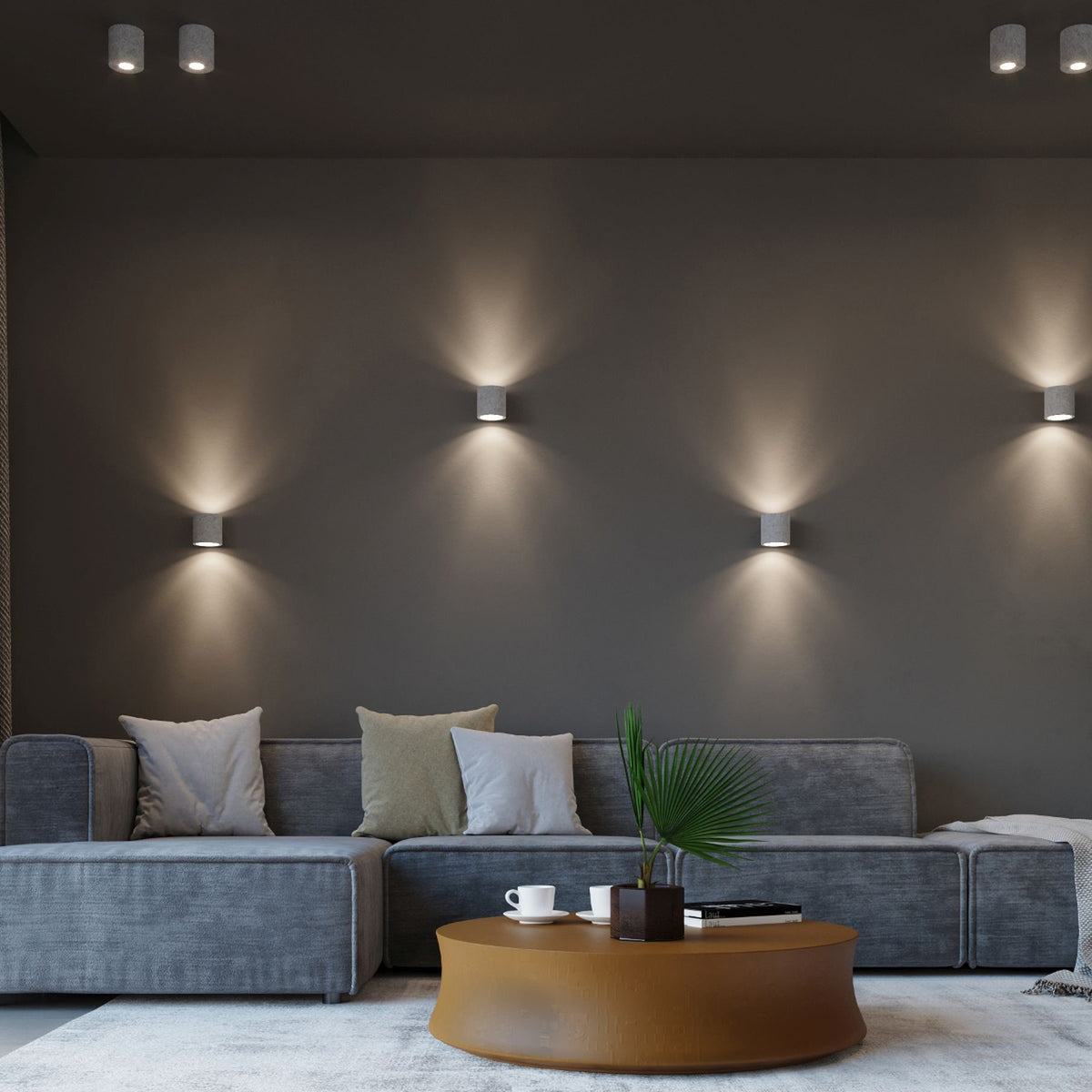 ORBIS plafondlamp beton