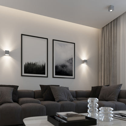 QUAD plafondlamp beton
