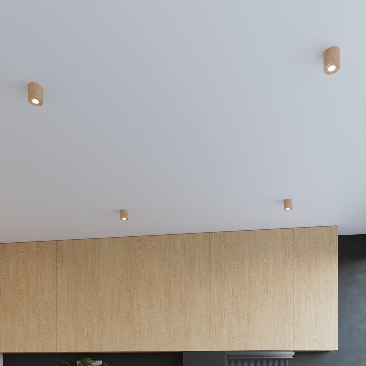 ORBIS plafondlamp natuurlijk hout