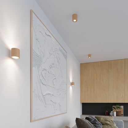 ORBIS plafondlamp natuurlijk hout