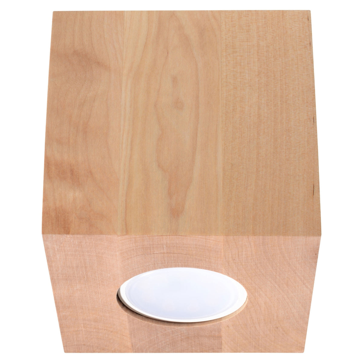 QUAD plafondlamp natuurlijk hout