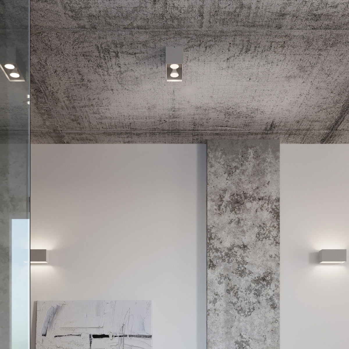 QUAD MAXI wandlamp in zwart