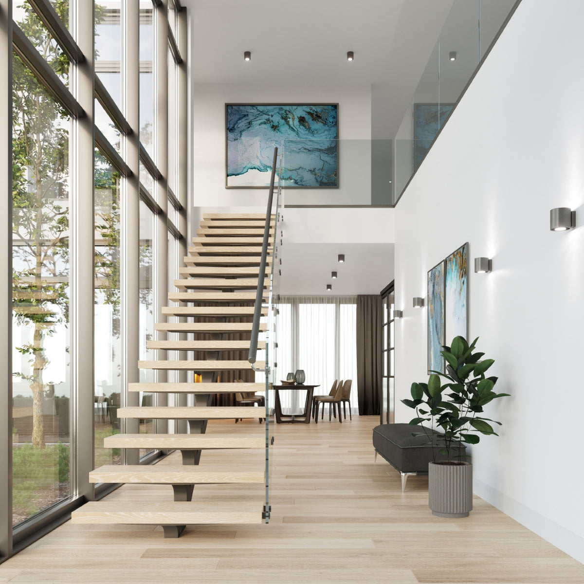 ORBIS 1 wandlamp in antraciet
