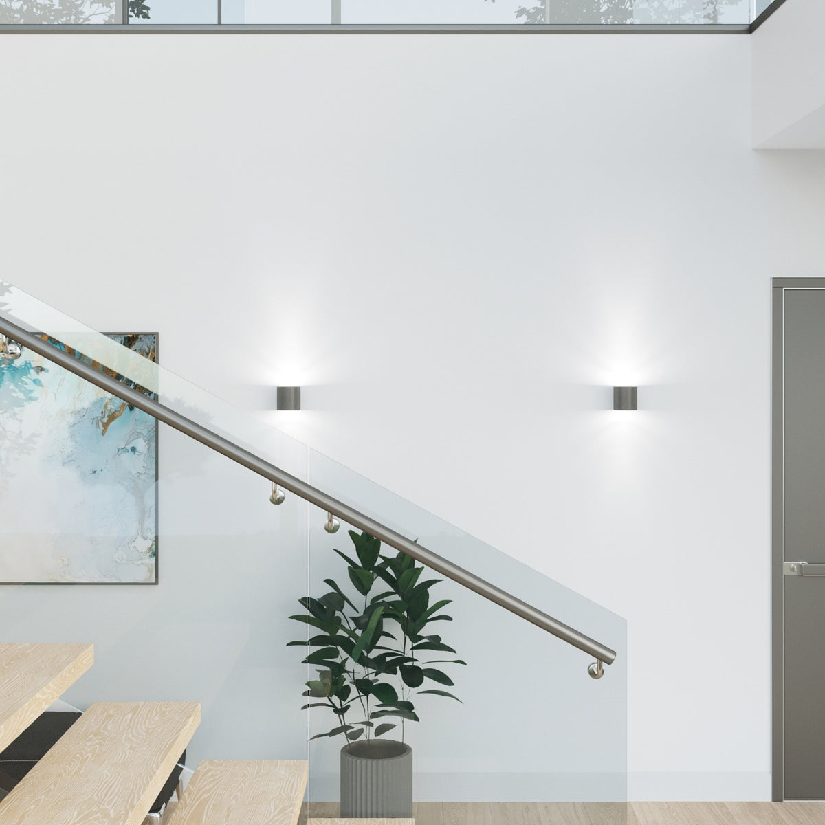 ORBIS 1 wandlamp in antraciet