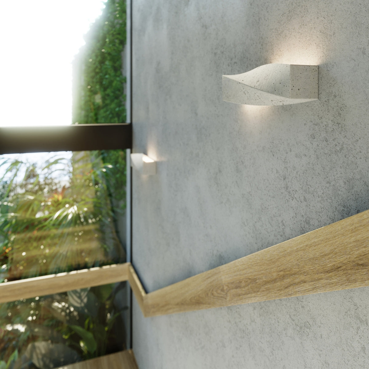 SIGMA wandlamp in beton