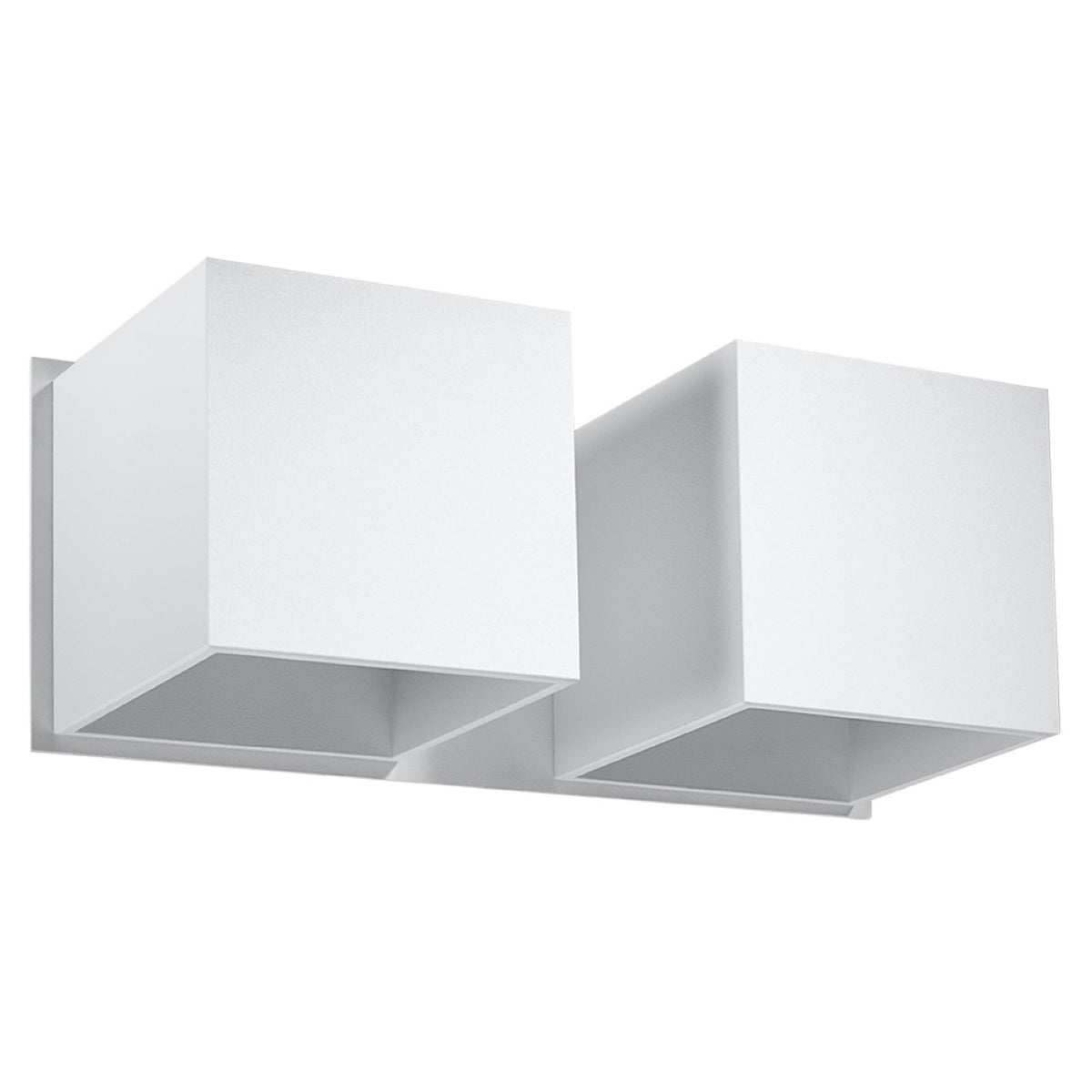 QUAD 2 wandlamp in wit