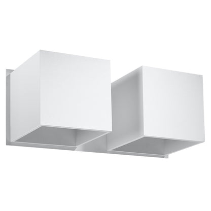QUAD 2 wandlamp in wit