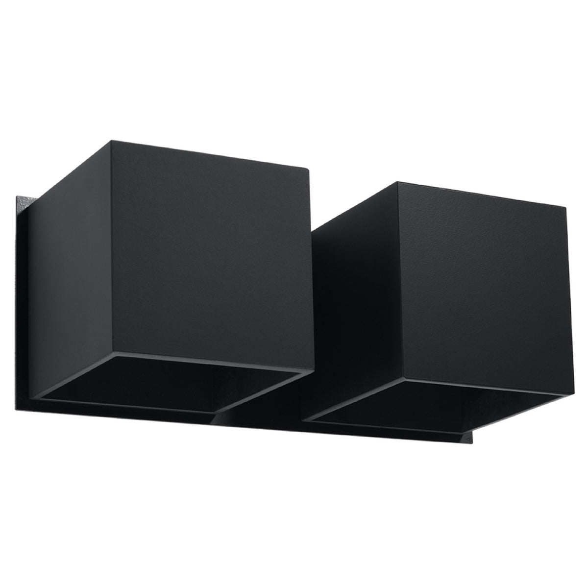 QUAD 2 wandlamp in zwart