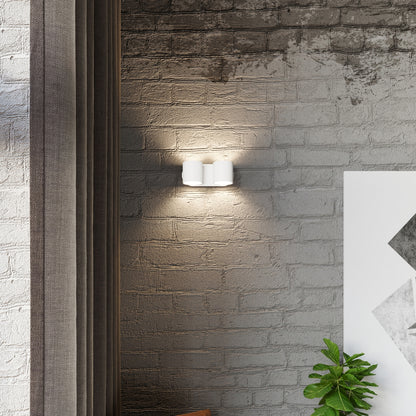 ORBIS 2 wandlamp in wit
