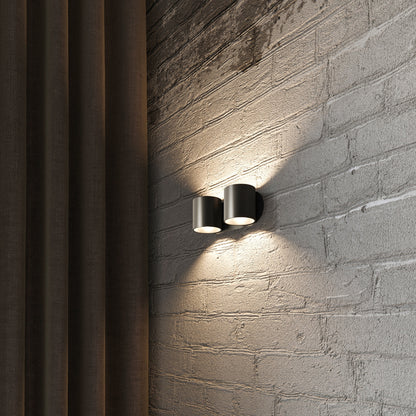 ORBIS 2 wandlamp in zwart