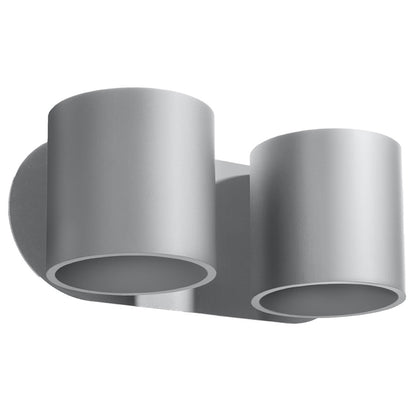 ORBIS 2 wandlamp in grijs