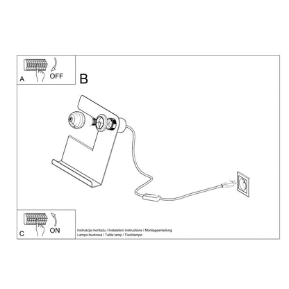INCLINE bureaulamp wit