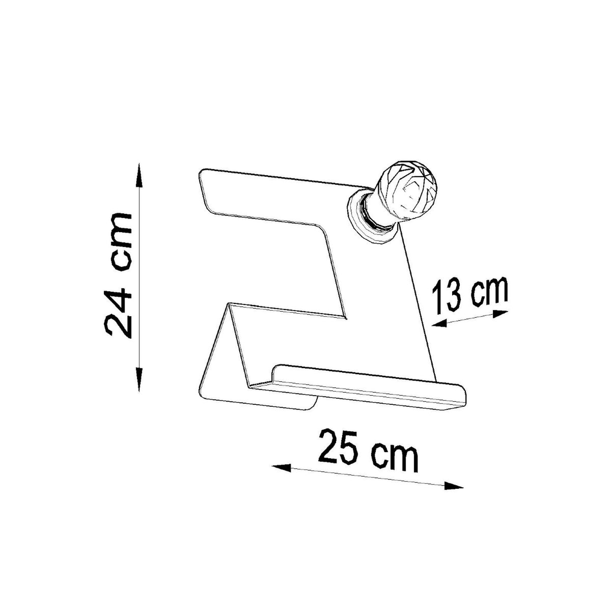 INCLINE bureaulamp zwart