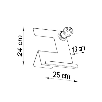 INCLINE bureaulamp zwart