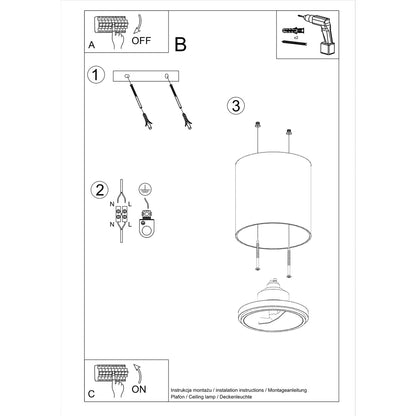 TIUBE plafondlamp