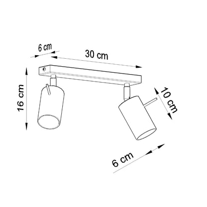 RING 2 plafondlamp chroom
