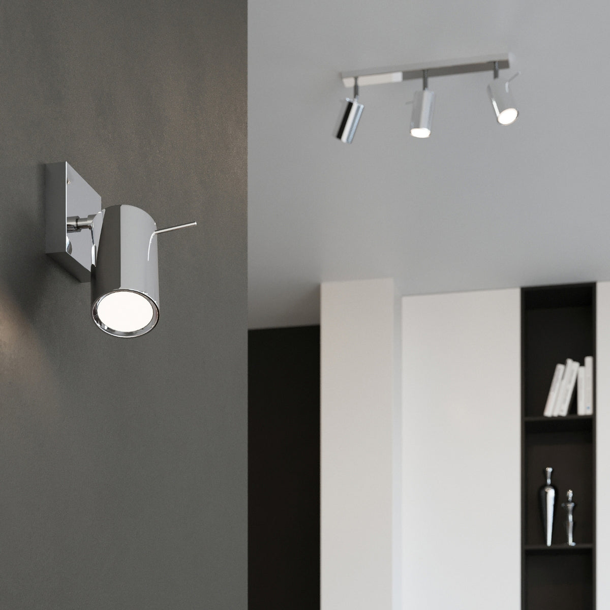 RING 3 plafondlamp chroom
