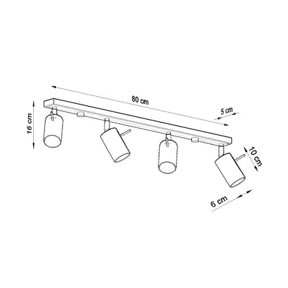 RING 4L plafondlamp