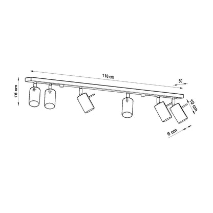 RING 6L plafondlamp