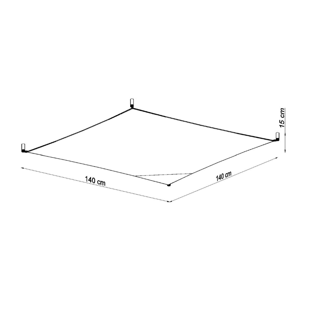 LUNA 4 plafondlamp wit