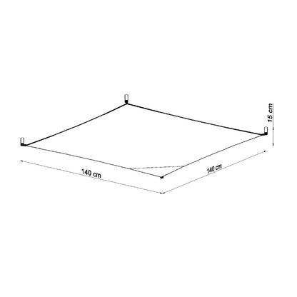 LUNA 4 plafondlamp wit