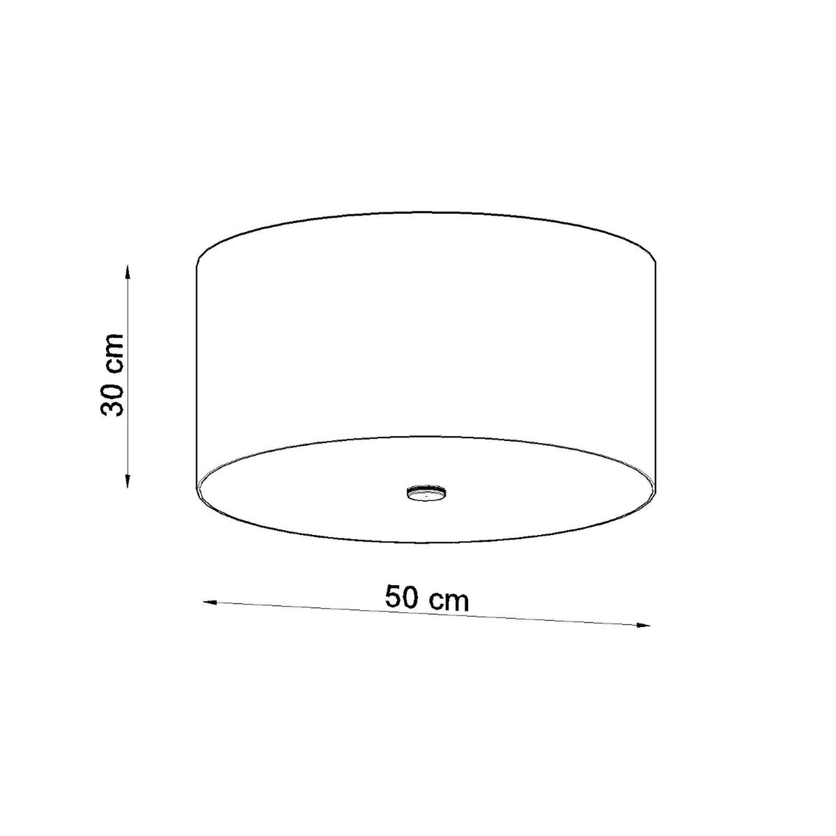 OTTO 50 plafondlamp zwart