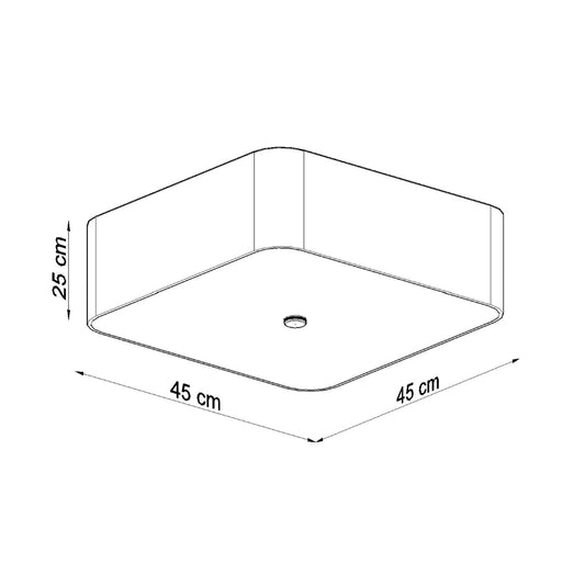 LOKKO 45 plafondlamp wit