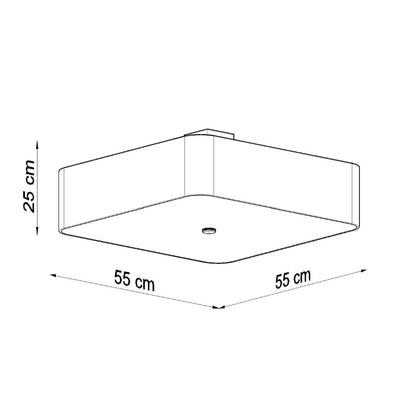 LOKKO 55 plafondlamp wit