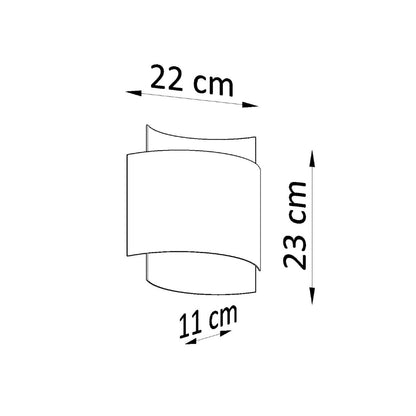 IMPACT wandlamp zwart