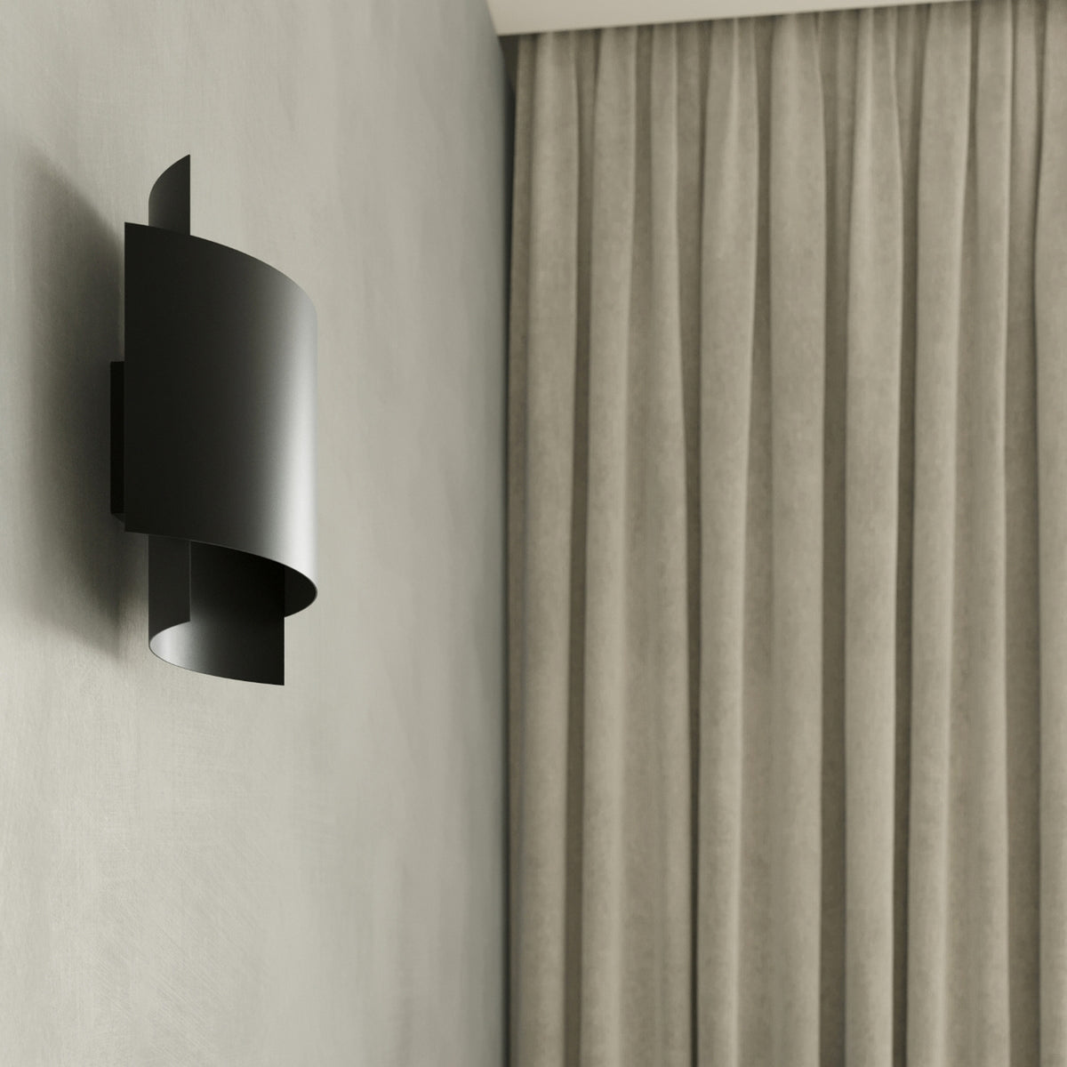 IMPACT wandlamp zwart