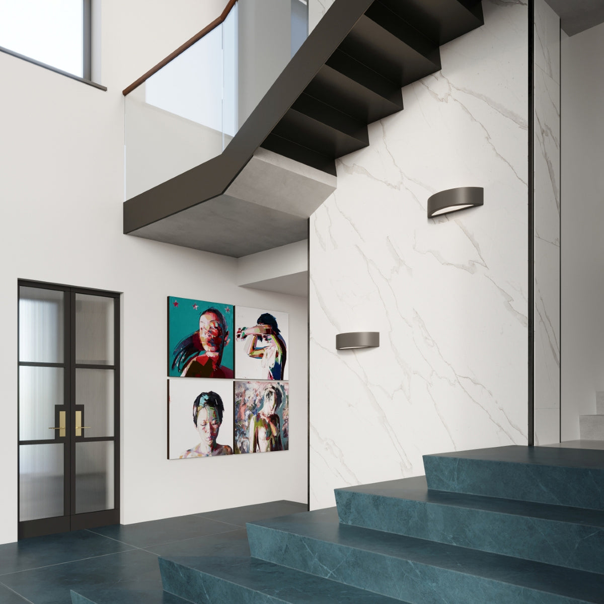 ATENA wandlamp in zwart