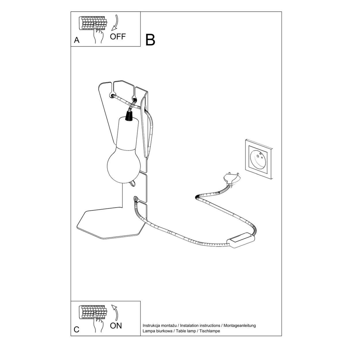 ARBY bureaulamp wit