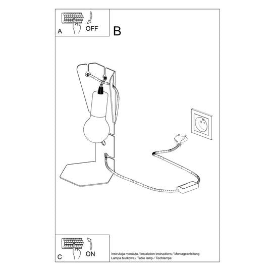 ARBY bureaulamp wit