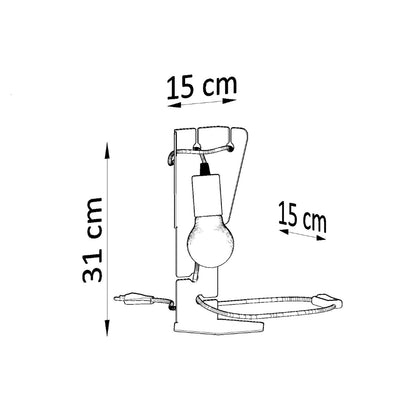 ARBY bureaulamp zwart