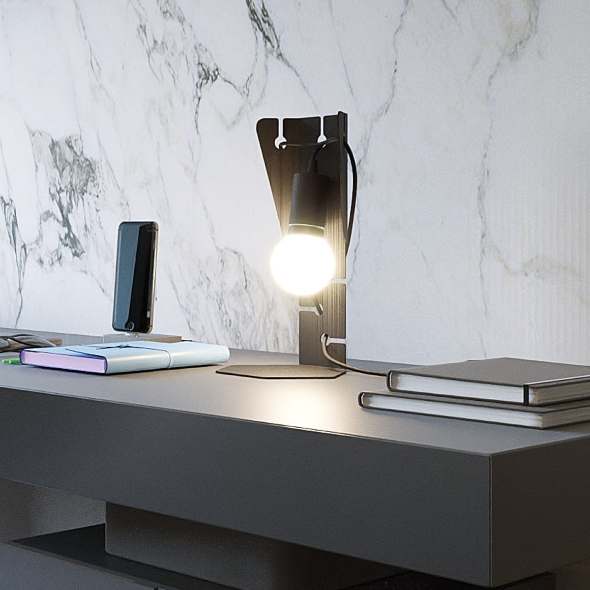 ARBY bureaulamp zwart