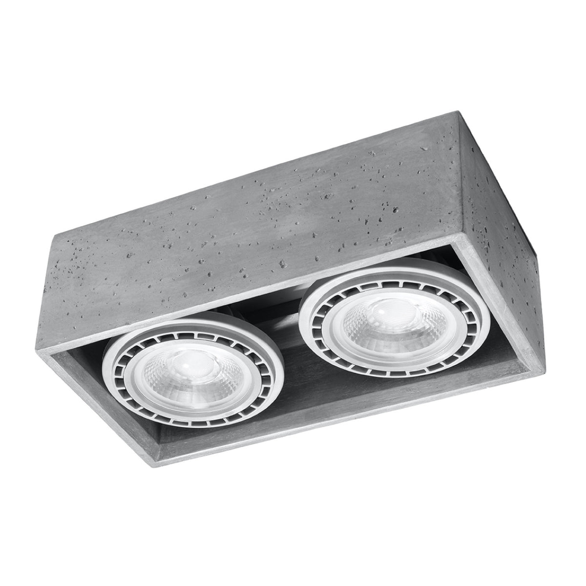 QUATRO 2 plafondlamp beton